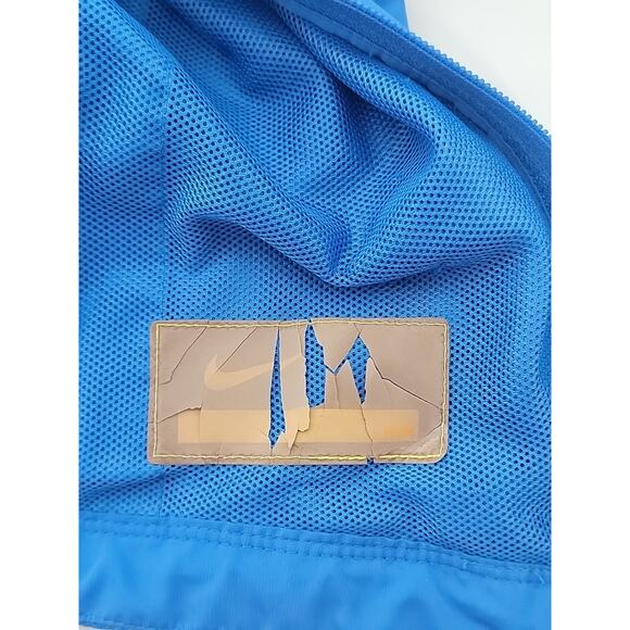 Nike Women's Medium Full Zip Blue Blue Black Running Jacket Zippered Pockets EUC - Picture 7 of 9